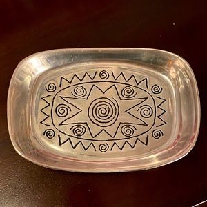 Wilton Armetale Reggae Pattern Pewter Bread Tray